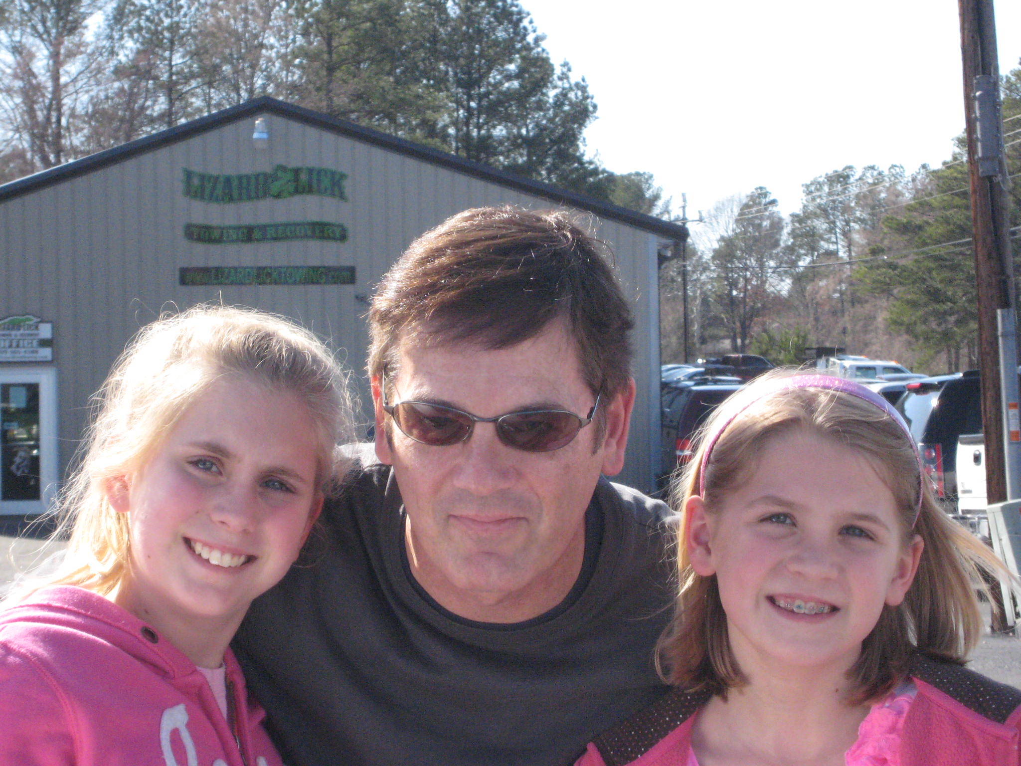 Picture of UG, SJ and LM in Lizard Lick, NC