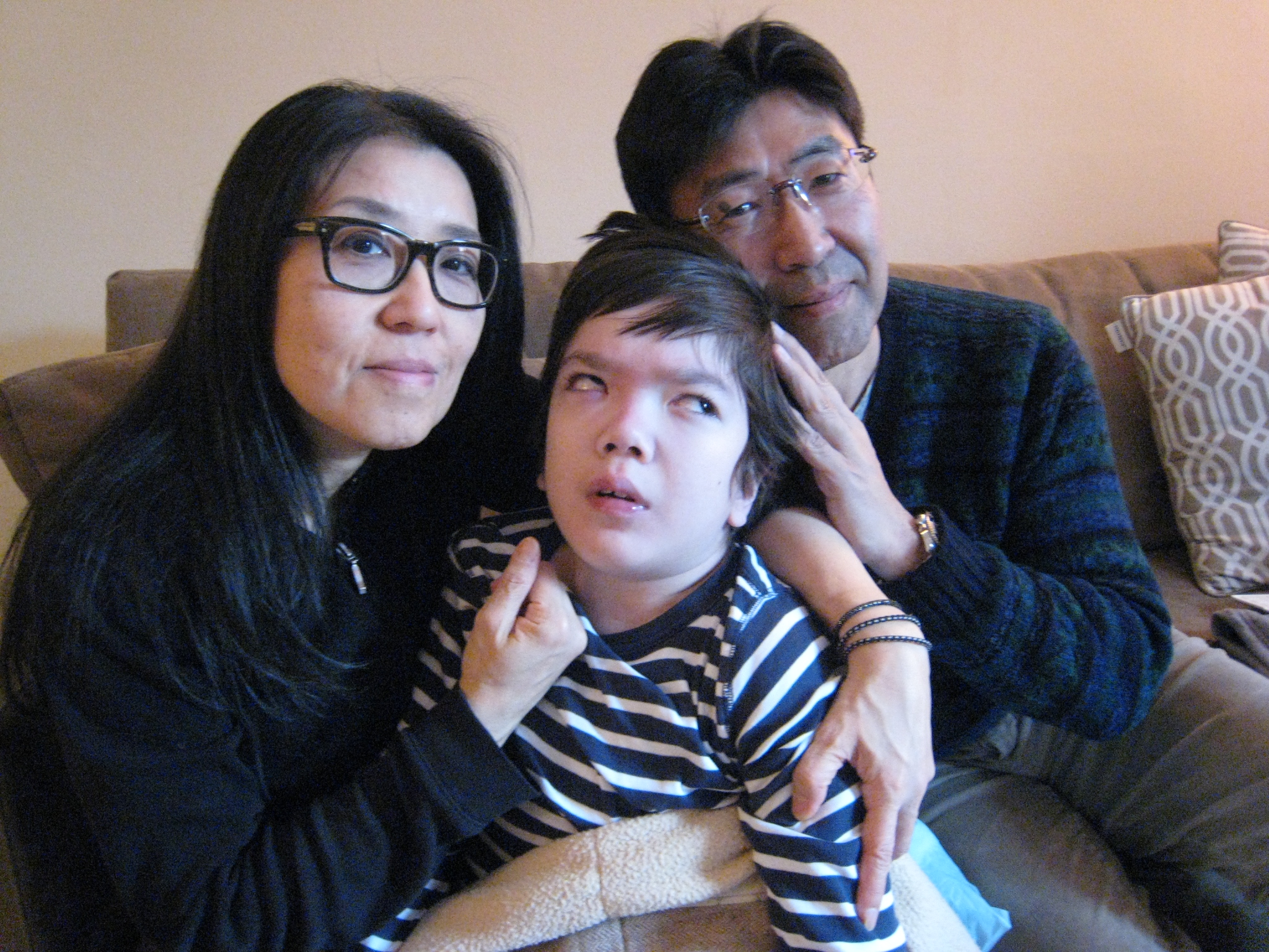 Picture of Sunghee, George and Yoshio in NYC