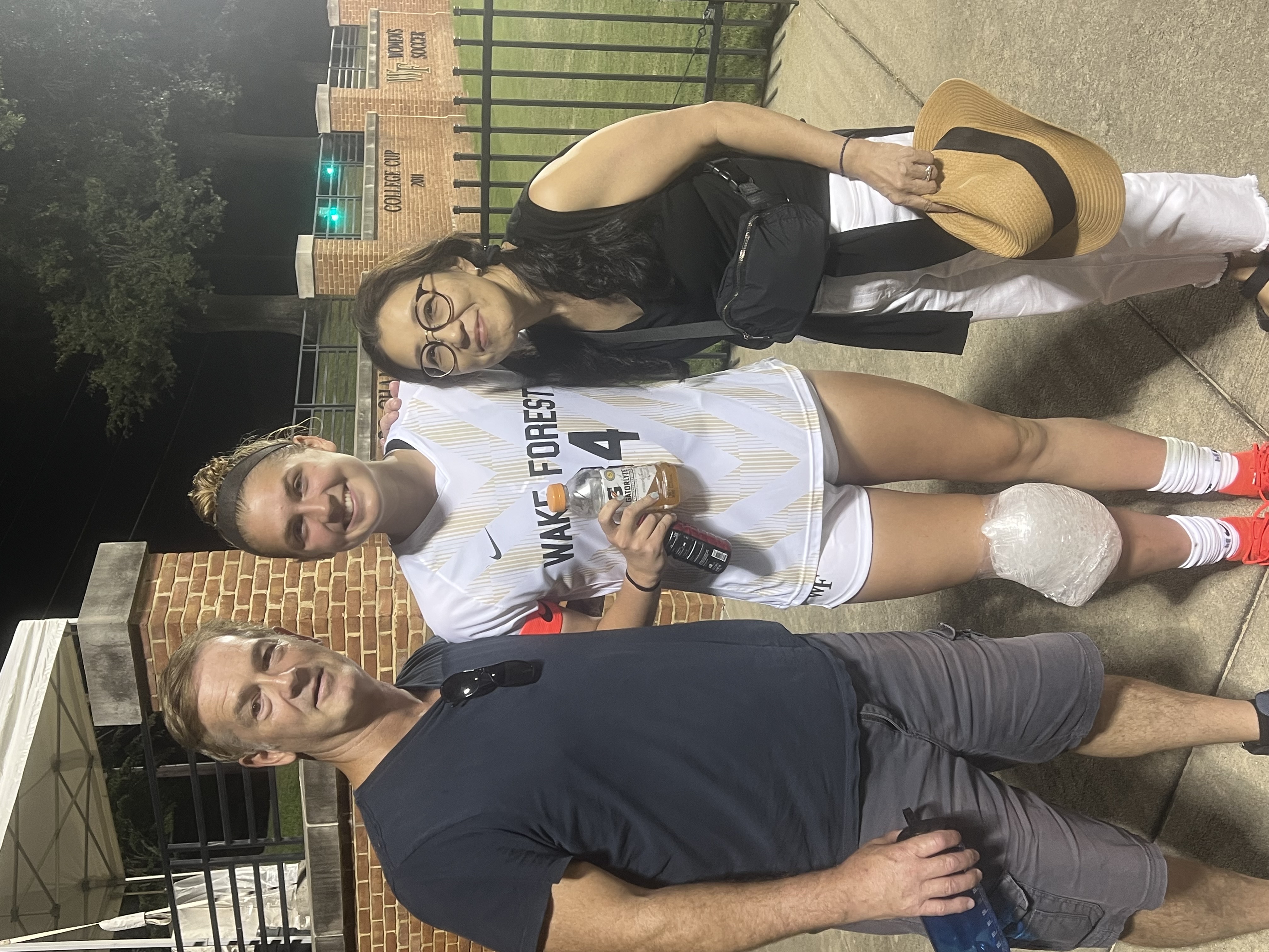 Picture of LM, UG and AS at Wake Forest
