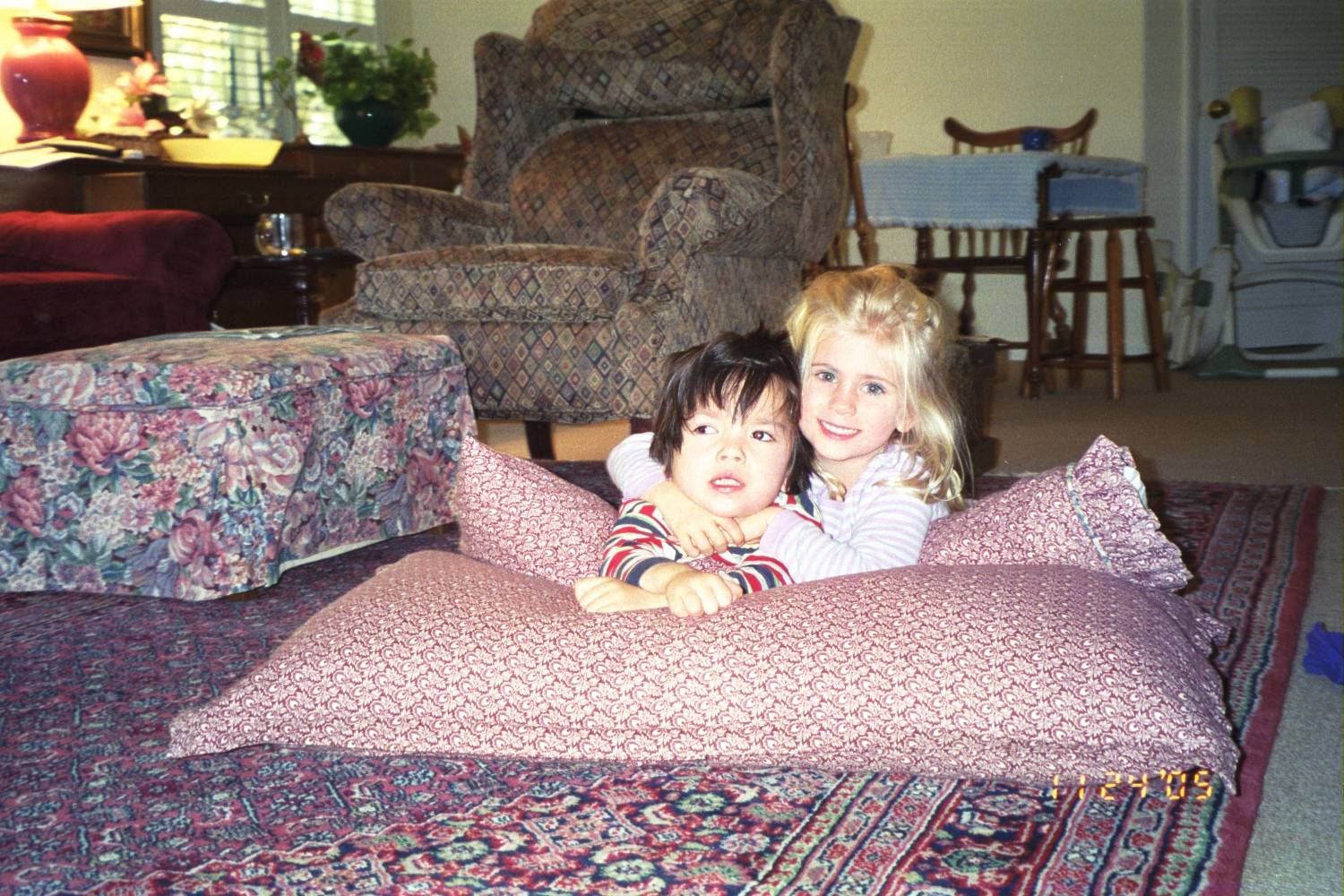 Picture of SJ and cousin George in Raleigh in 2005
