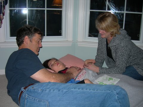 Picture of UG, Jane and cousin George in Cary in 2008